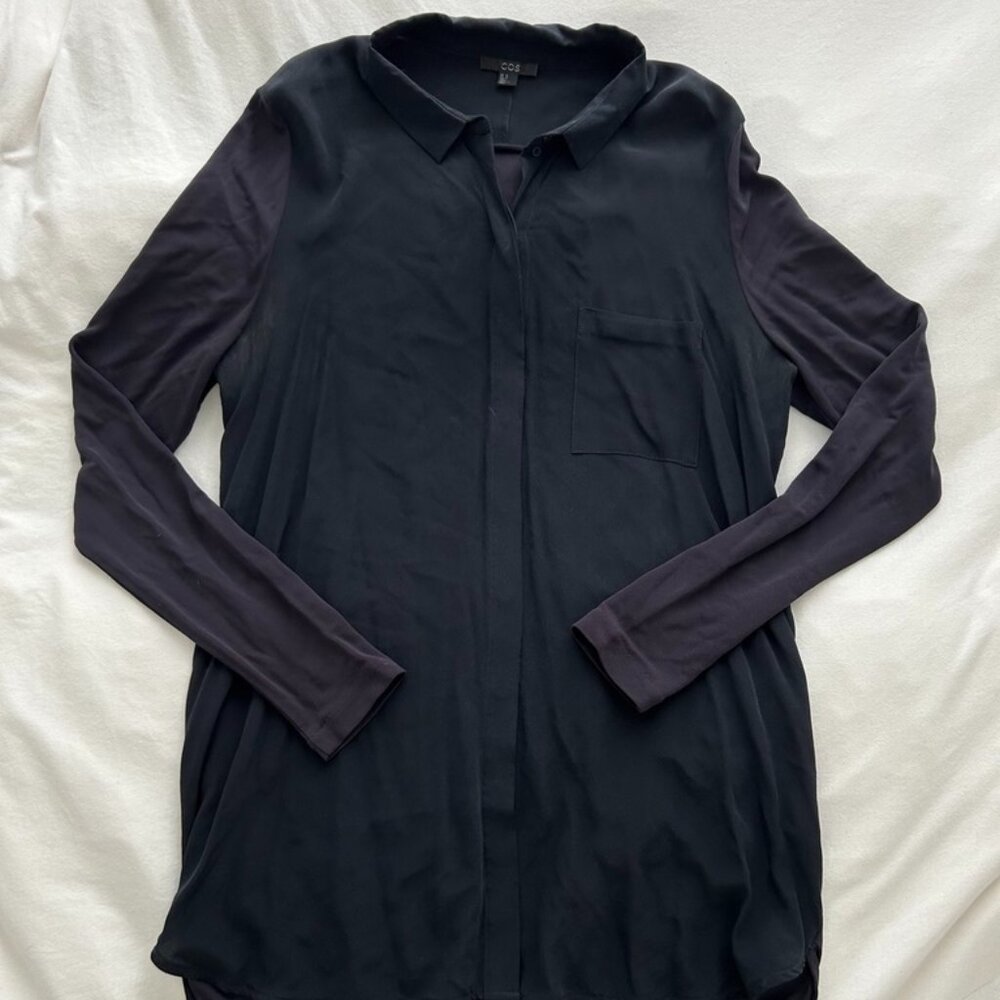COS long-sleeve dress